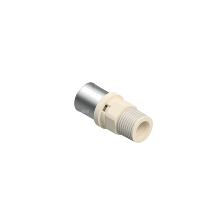 Złączka prosta zaprasowywana redukcja QIK, PPSU, 20mm x 1/2'' (ZZ x GZ)